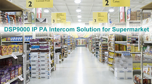 सुपरमार्केट के लिए dp9000 ip नेटवर्क pa इंटरकॉम समाधान