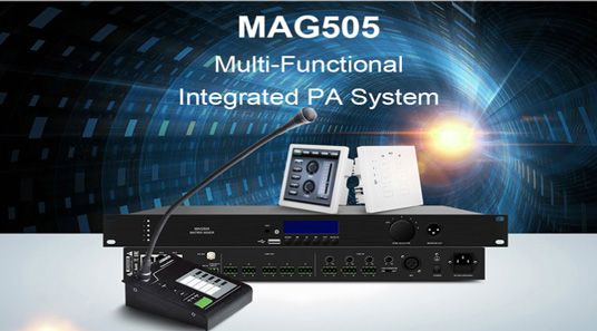 Mag505 डिजिटल ऑडियो मैट्रिक्स पा सिस्टम