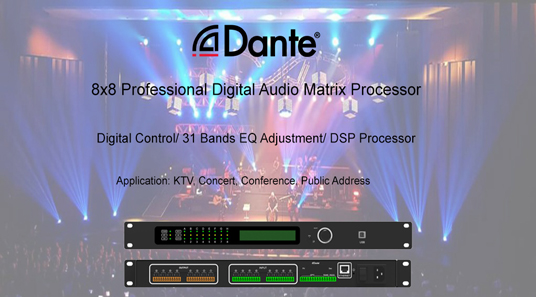 डैंट Protocol-DP8004 के लिए ऑडियो मैट्रिक्स प्रोसेसर