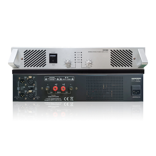 Dx1000 श्रृंखला दोहरी चैनल क्लास डी डिजिटल एम्पलीफायर (dx1500 dx3000 dx3500 dx4000